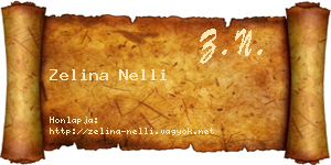 Zelina Nelli névjegykártya